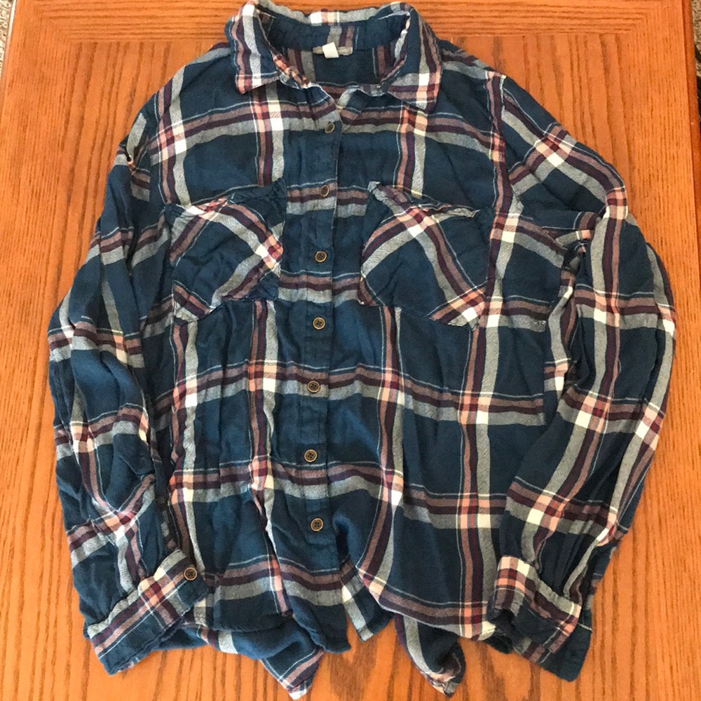 Plaid button up